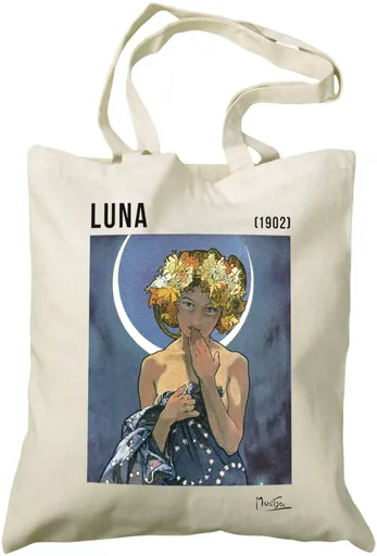 Plátěná taška Alfons Mucha – Luna
