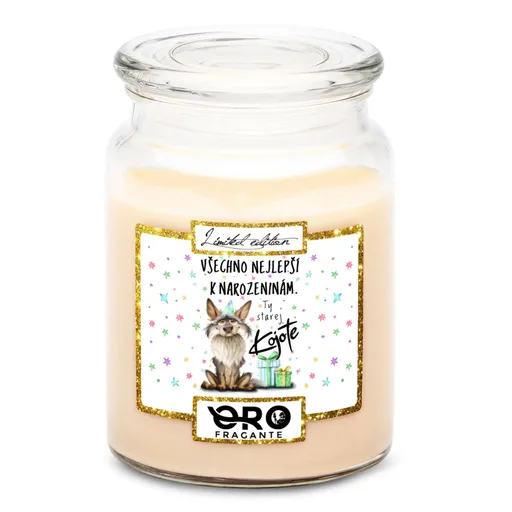 Svíčka Ty starej kojote (Vůně svíčky: Vanilka)