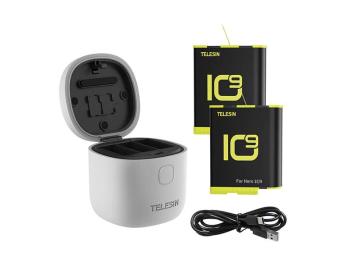 Nabíječka Allin box TELESIN pro GoPro Hero 9 / Hero 10 + 2 baterie