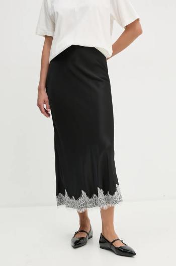 Sukně Bruuns Bazaar BerriesBBJoanel skirt černá barva, maxi, áčková, BBW4032