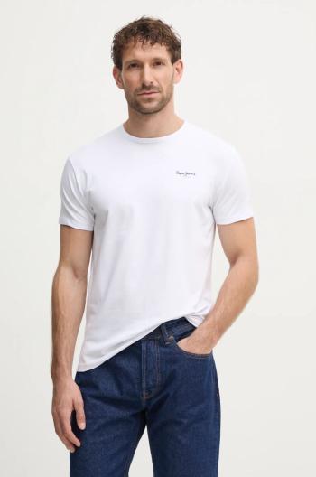 Tričko Pepe Jeans Original Basic bílá barva, s potiskem