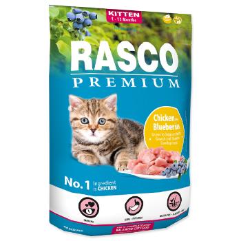 Rasco Premium Cat Kitten, chicken, blueberries 400g