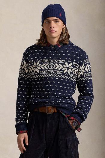 Bavlněný svetr Polo Ralph Lauren modrá barva, 710949304