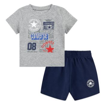 Converse logo aop ss tee + short set 86-92 cm