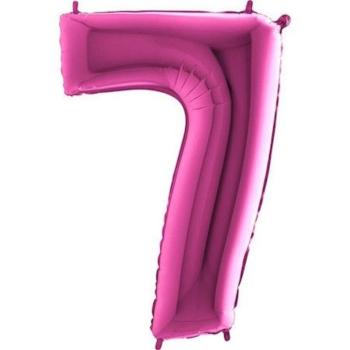 Balón foliový číslice růžová - Pink 115 cm - 7 - Flexmetal