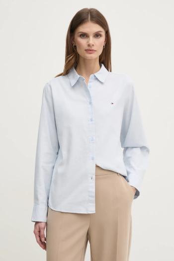 Košeľa Tommy Hilfiger dámska, regular, s klasickým golierom, WW0WW44230