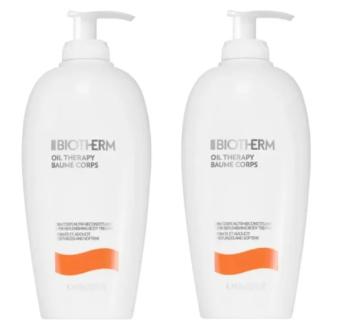 Biotherm Sada vyživujících tělových mlék pro suchou pokožku Duo Oil Therapy Baume Corps (Nutri-Replenishing Body Treatment) 2 x 400 ml