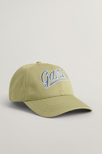 KŠILTOVKA GANT SCRIPT LOGO CAP BEIGE GREEN