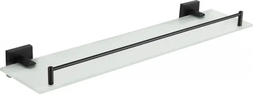 Mexen Rufo závěsná skleněná police, Černá 7050937-70