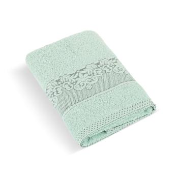 Bellatex Orchidea kollekció világoszöld frottír törölköző, 50 x 100 cm, világoszöld, 50 x 100 cm