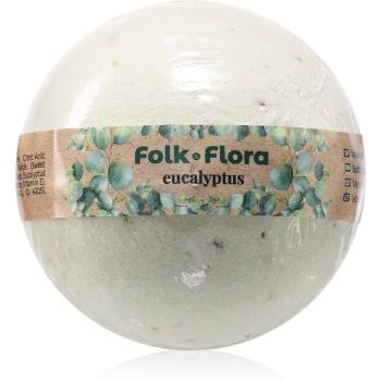 Folk & Flora Eucalyptus koupelová bomba se zklidňujícím účinkem 130 g