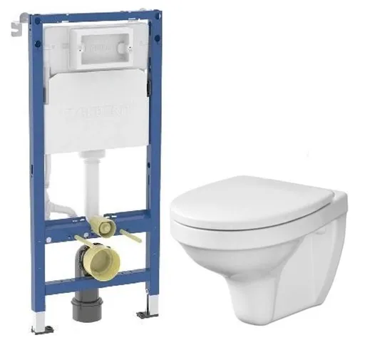 GEBERIT DuofixBasic bez tlačítka + WC CERSANIT DELFI + SEDÁTKO 458.103.00.2 X DE1