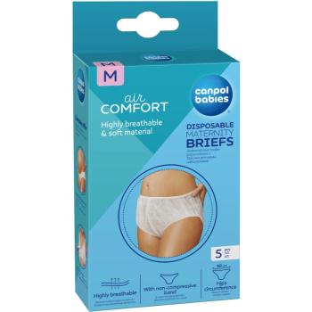 Canpol babies Maternity Briefs poporodní kalhotky velikost M 5 ks