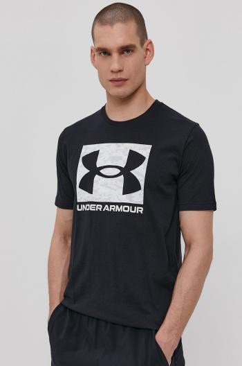 Tričko Under Armour 1361673 pánské, černá barva, s potiskem, 1361673