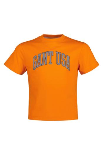 TRIČKO GANT RELAXED GANT USA SS T-SHIRT VIVID ORANGE