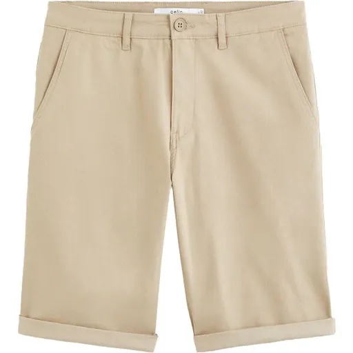CELIO BOCHINOBM Pánské bermudy, béžová, velikost