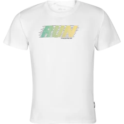 PROGRESS DEPORTE RUN Pánské sportovní triko, bílá, velikost