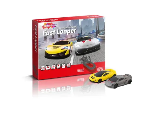 Autodráha Fast BUDDY TOYS BST 1633 - zánovní - vyzkoušeno, mírné oděrky