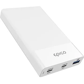 Epico 60W & 18W síťová nabíječka - bílá (9915101100082)