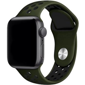 Eternico Sporty pro Apple Watch 38mm / 40mm / 41mm  Pure Black and Khaki     (AET-AWSP-BlKh-38)