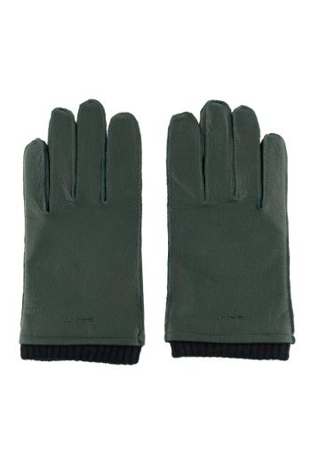 RUKAVICE GANT CASHMERE LINED LEATHER GLOVES TARTAN GREEN