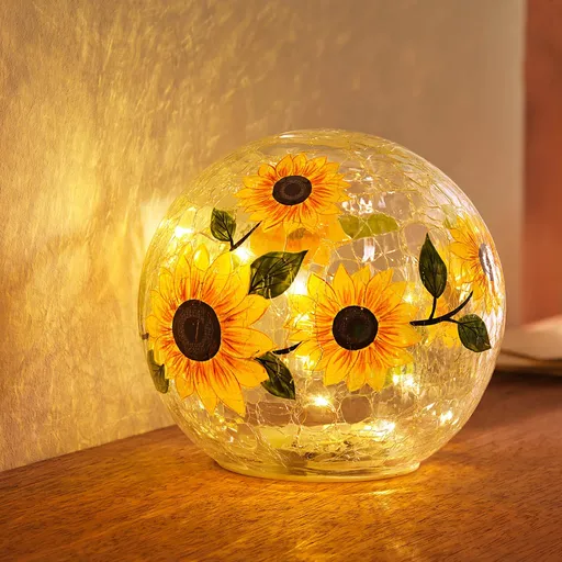 Weltbild LED Skleněná koule Slunečnice