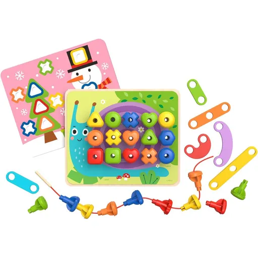 BABU - Logická dřevěná stavebnice DUHA