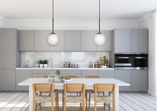 Závěsná lampa zlatá/bílá koule 18cm Glasgow Ledea