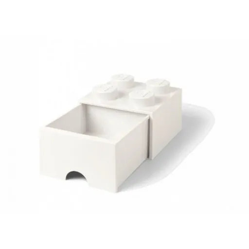 LEGO® úložný box 4 s šuplíkem - Bílá
