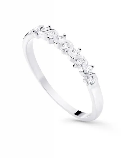 Cutie Jewellery Stylový prsten z bílého zlata Z8022-2086-10-X-2 55 mm