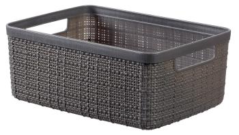 CURVER Košík JUTE S 5L | tmavosivá