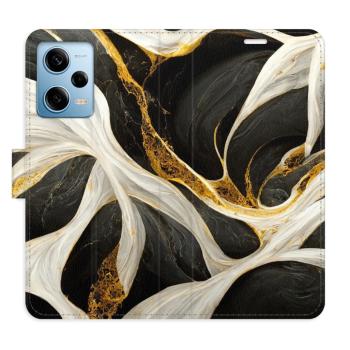 Flipové pouzdro iSaprio - BlackGold Marble - Xiaomi Redmi Note 12 Pro 5G / Poco X5 Pro 5G