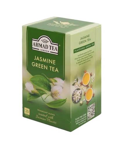 Ahmad Tea Green Jasmine Tea porcovaný čaj 20 x 2 g