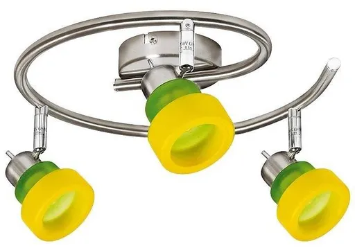 Stropní svítidlo Benátky spirála 3*40W G9 nikl