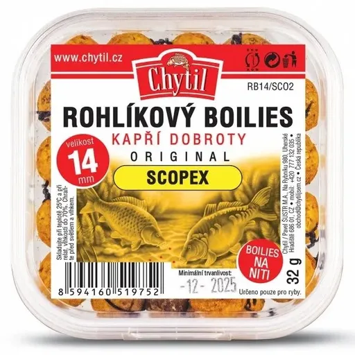 Chytil rohlíkové boilies 14 mm 32 g - meruňka