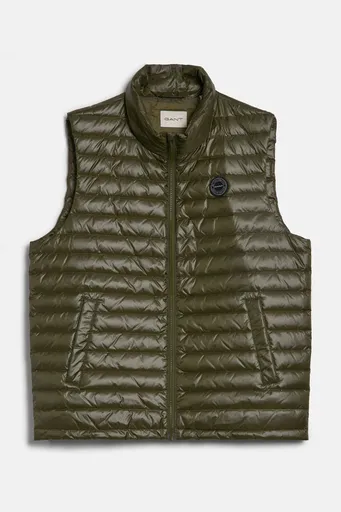 VESTA GANT SHINY LIGHT PADDED DOWN VEST JUNIPER GREEN