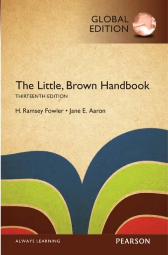 Little, Brown Handbook, The, Global Edition - H. Fowler, Jane Aaron