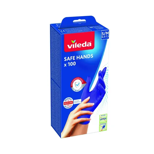 Vileda Safe Hands rukavice S/M 100ks, S / M
