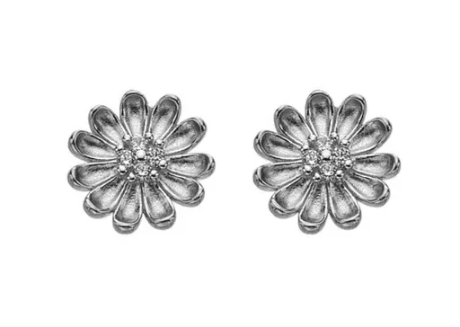 Hot Diamonds Náušnice Květina Proud of You Silver Whisper SWE009