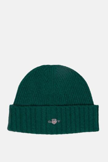 ČEPICE GANT SHIELD WOOL BEANIE DEEP FOREST