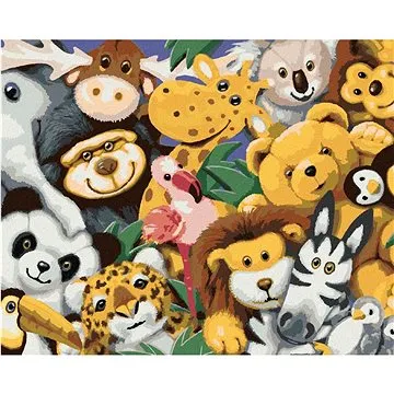 Malování podle čísel - Plyšová zvířata (Howard Robinson) (HRAbz33379nad)