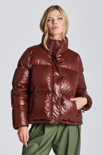 BUNDA GANT D1. CROPPED DOWN JACKET COCOA BEAN