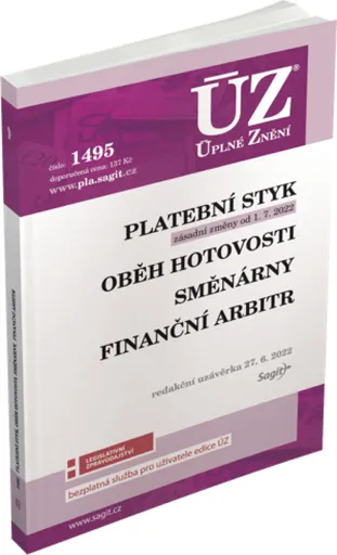 ÚZ 1495 Platební styk, oběh hotovosti, směnárny, finanční arbitr