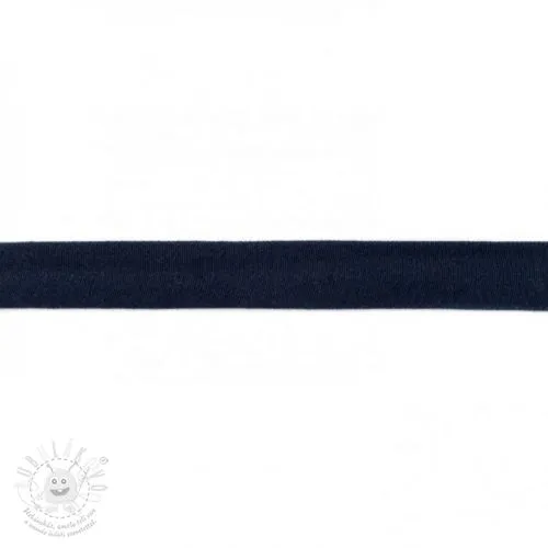 Lemovací proužek úpletový temná modrá