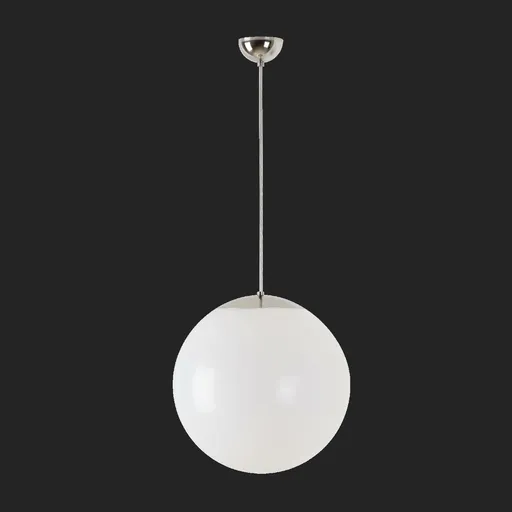 OSMONT ISI68893 ISIS S3 závěsné plastové svítidlo nerez leštěná / bílá IP40 4000 K 27W LED nouzové kombinované 1 h