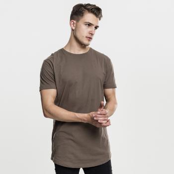 Pánské tričko Urban Classics Shaped Long Tee army green - XS