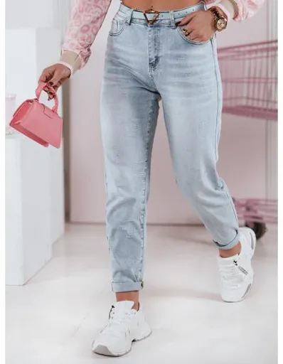 Dámské džínové kalhoty mom fit LOVENOVA