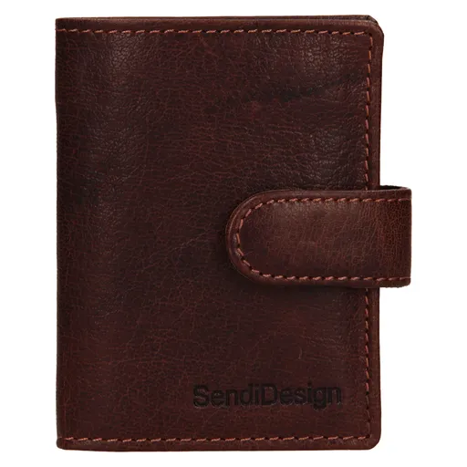 Pánská kožená peněženka SendiDesign Klonnt - hnědá