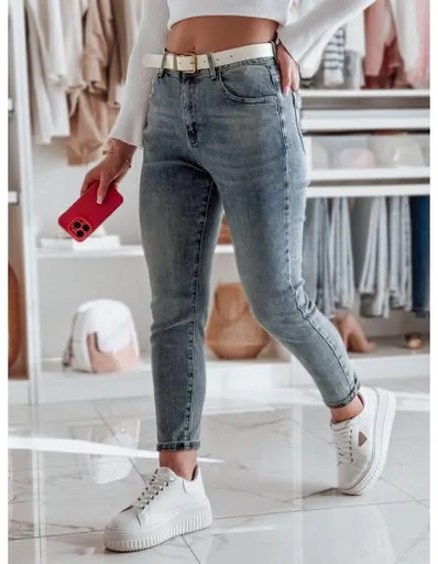 Dámské džínové kalhoty regular fit LOVANCIO modrá