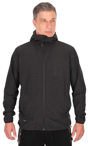 Fox bunda black premium mid layer jacket - s